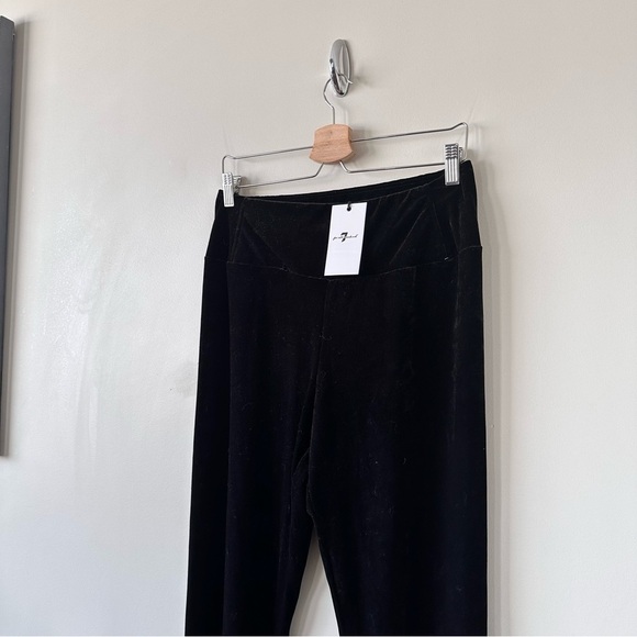 Nwt-7 For All Mankind-Velvet High Rise Wide Waistband Leggings (Size:Medium) - Picture 4 of 8